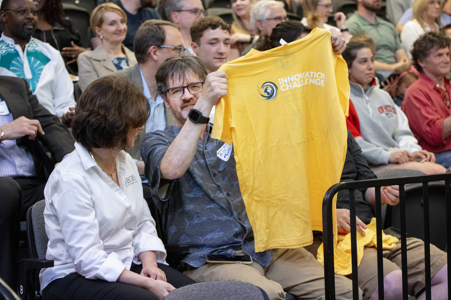Entrepreneurs pitching at the Innovation Challenge